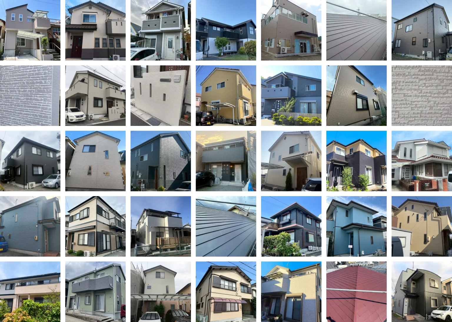 外壁塗装を行なった住宅